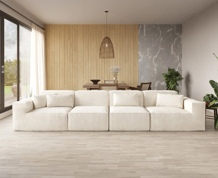 Urban Plus | comfort-Seater Cloud Velvet Modular Sectional Sofa