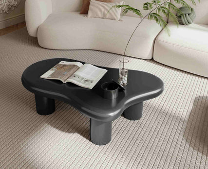 Irregular Shaped Coffee Table, Fashion Curved Coffee Table Sofa Low Table