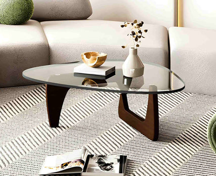 Triangle Coffee Table, Modern Coffee Table for Living Room