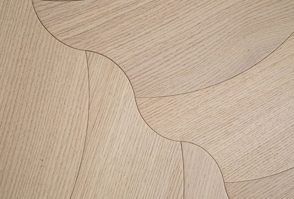 North American Oak Natural Solid Wood Flooring Special Shaped Parquet Large Leaf Shape