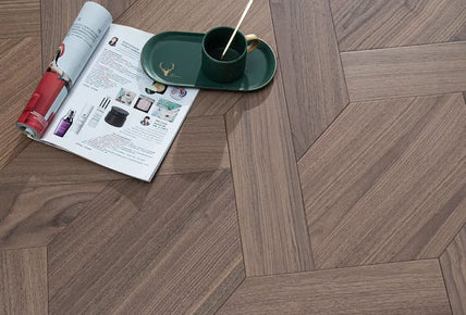 Premium Black Walnut T&G Engineered Parquet Flooring - Zsh20