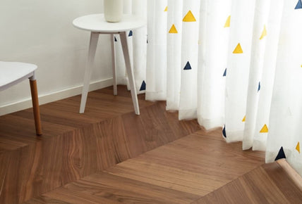 Premium Dark Walnut Chevron Engineered Wood Flooring