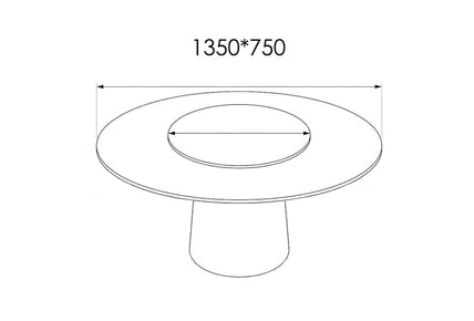 Elegant Modern Circular Marble Dining Table –  with Sculpted Pedestal Base, Minimalist Luxury Interior Design
