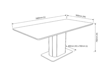 Luxury Modern Marble Top Rectangle Dining Room Table Polished Stainless Steel Base