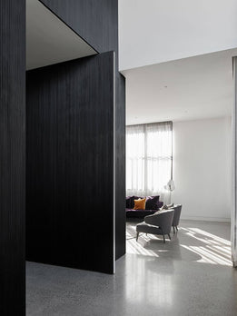 Midnight Fluted Panel Luxury Main Entrance Door