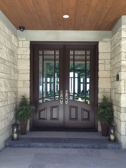 Architectural Designer Hardwood Double Door For High End Residential Entries