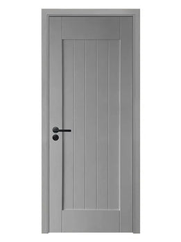 Luxury Grey Painted Solid Core Wood Interior Door Design Concept