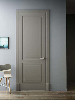Premium Quality Modern Grey Two Panel Interior Door with Hardware